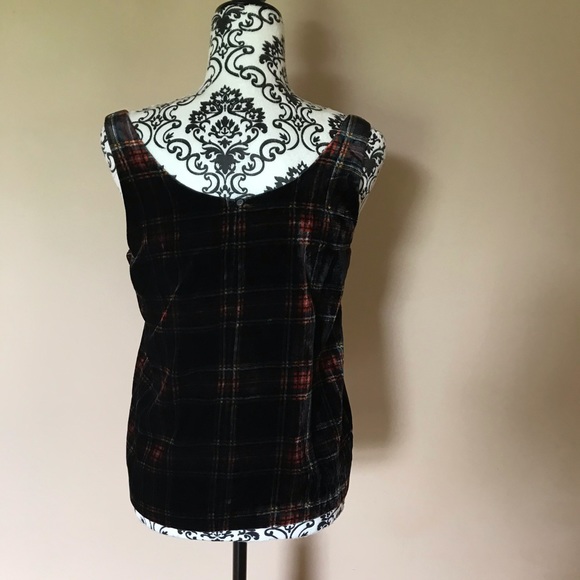 J. CREW TARTAN VELVET TOP - Picture 6 of 8